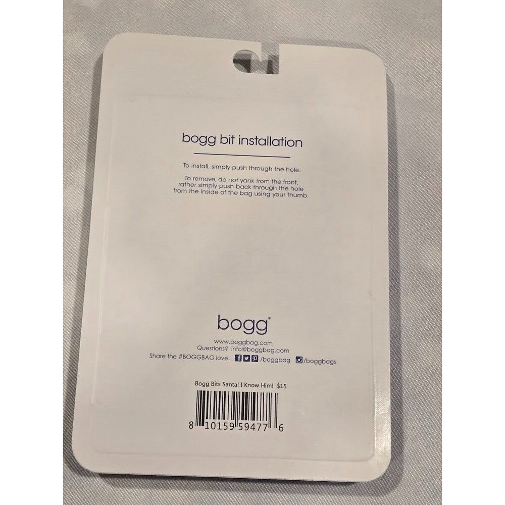 Bogg Bag Bogg Bits - Santa! I Know Him - Buddy the Elf Quote - Christmas - NEW - Picture 3 of 3